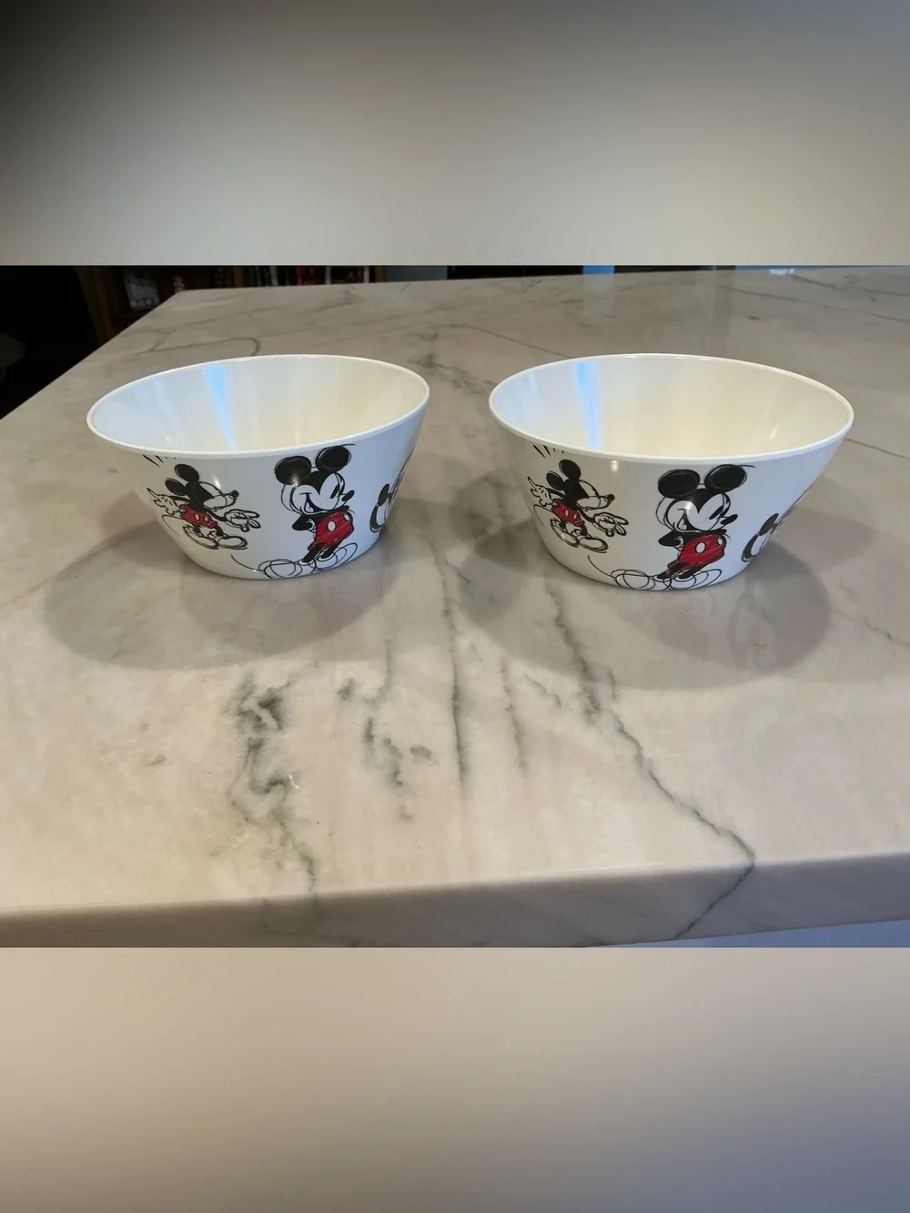 Zak Mickey Mouse Melamine Sketch Bowls